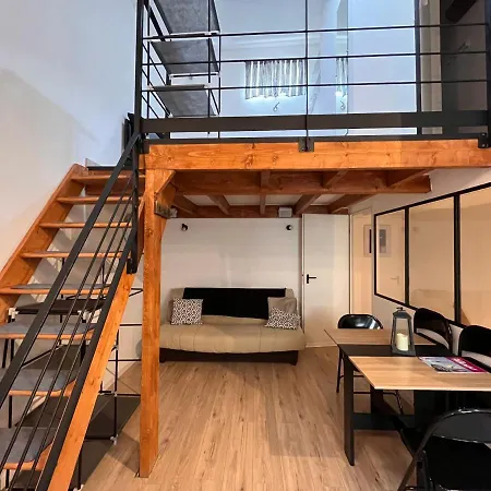 Grand Contemporain Avec Mezzanine Apartman